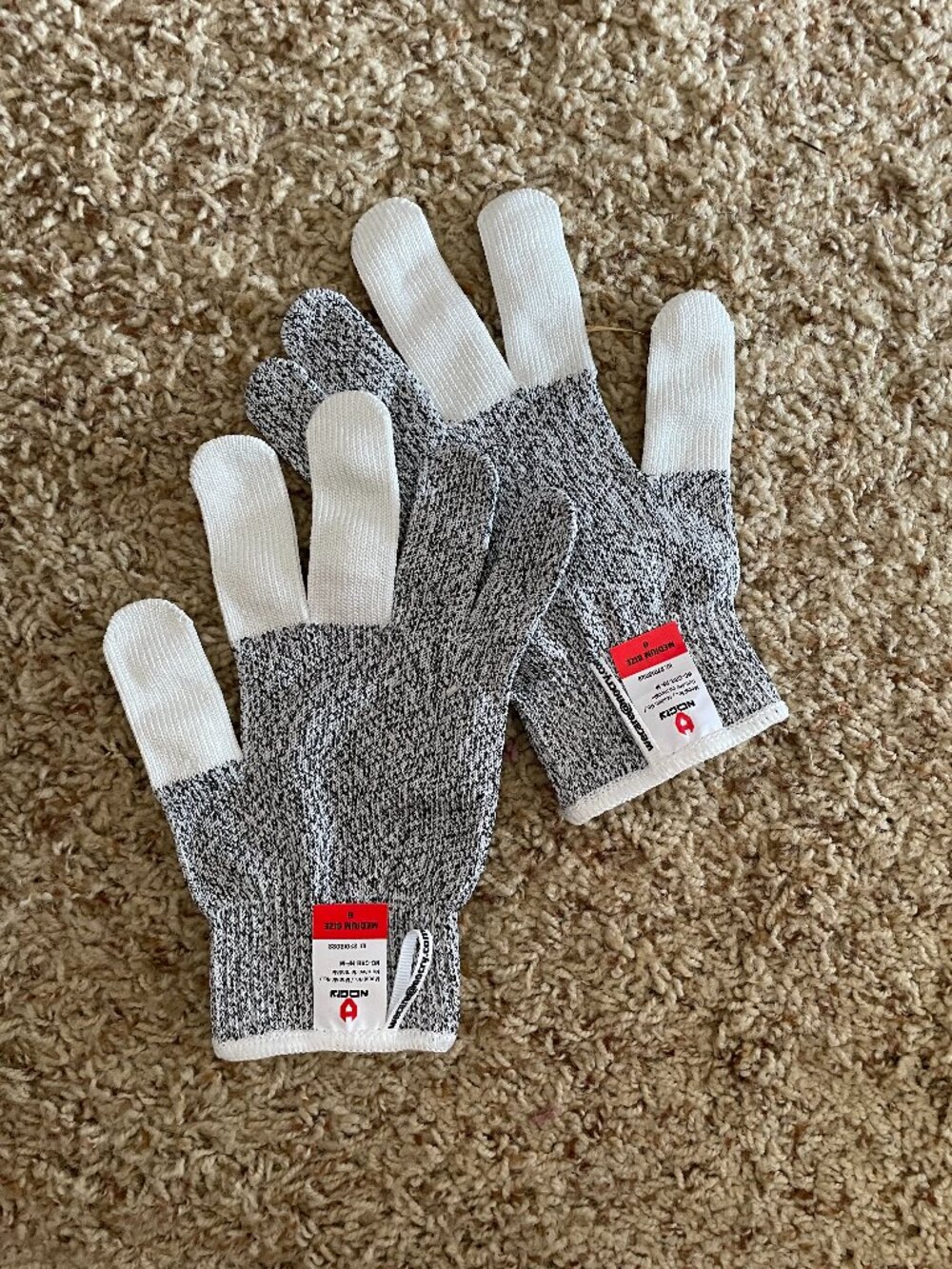 NoCry Cut-Resistant Kitchen Work Safety Gloves Reinforced Fingertips